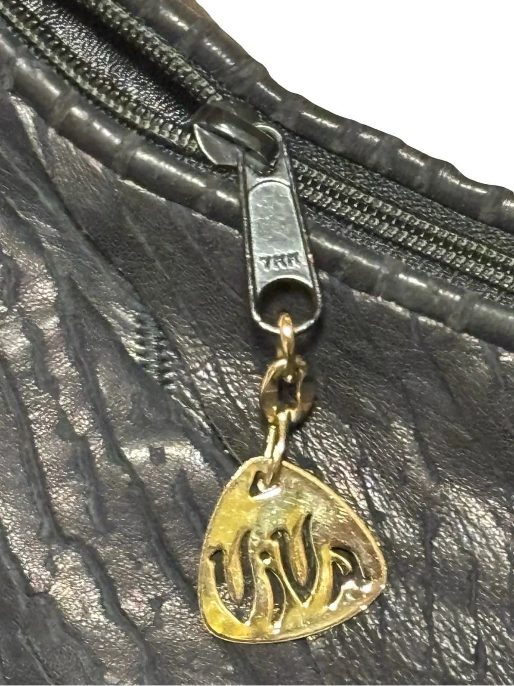 Viva Vintage Genuine Leather Black Croissant Tassel Hobo Adjustable Shoulder Bag